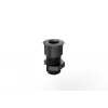 Vivolink VLDG22-B Schreibtisch-Kabeldurchführung für 22 mm Loch, Aluminium, Schwarz