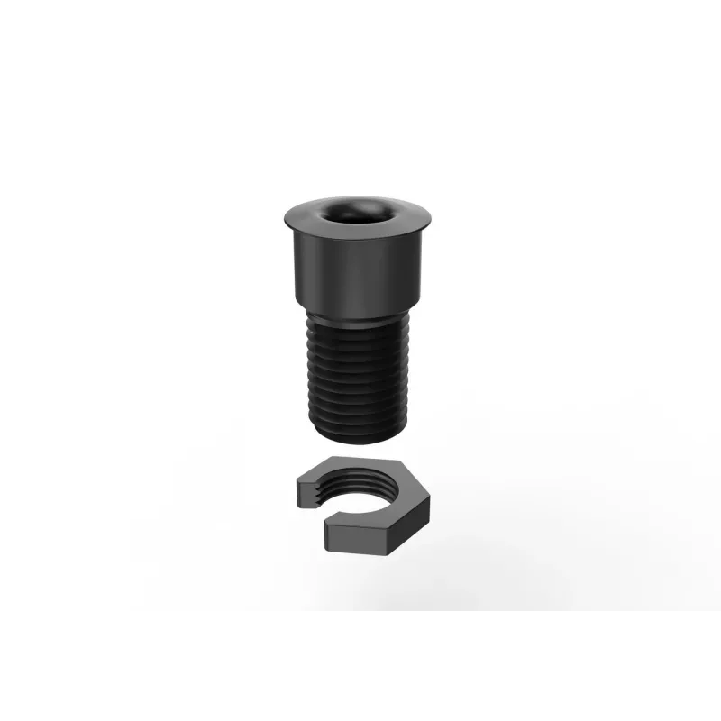 Vivolink VLDG22-B Schreibtisch-Kabeldurchführung für 22 mm Loch, Aluminium, Schwarz