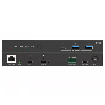 VivoLink VLUSBCEXT2X2 USB-3.2-Gen-1-Extender, 100 m, Dual-USB-C-Eingang und Video