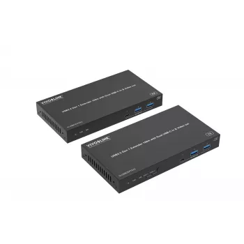 VivoLink VLUSBCEXT2X2 USB-3.2-Gen-1-Extender, 100 m, Dual-USB-C-Eingang und Video