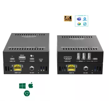 KVM-Extender Transmitter & Empfänger Vivolink VLUSBCEXT151 HDMI USB Kabelgebunden 70 m