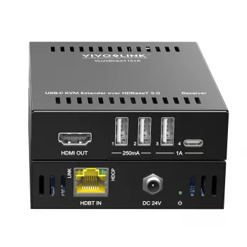 KVM-Extender Transmitter & Empfänger Vivolink VLUSBCEXT151 HDMI USB Kabelgebunden 70 m