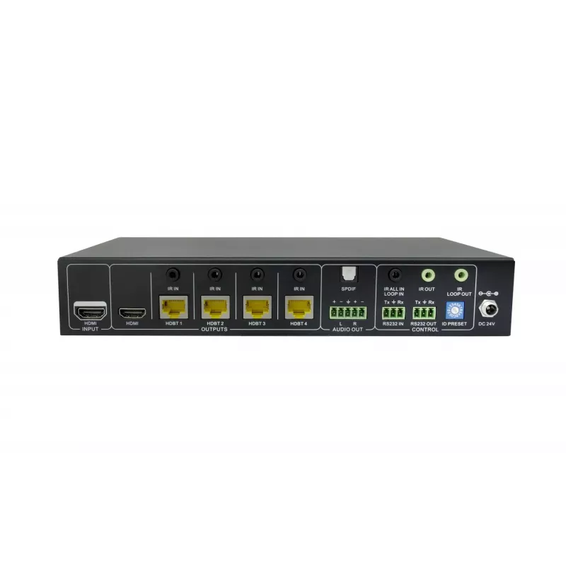 Vivolink VLHDBSP1X4V2 HDBaseT-2.0-Splitter 1x4 mit Loop