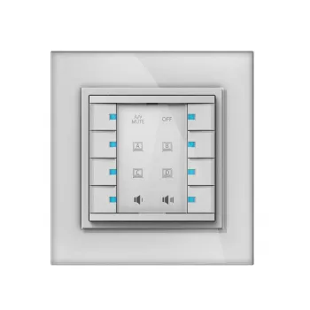 Vivolink VLCP8B Tasterpanel Weiß
