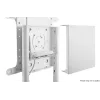 Vivolink VLFS3770 mobiler TV-Ständer, drehbar, VESA 200x200 - 600x400 mm, Weiß