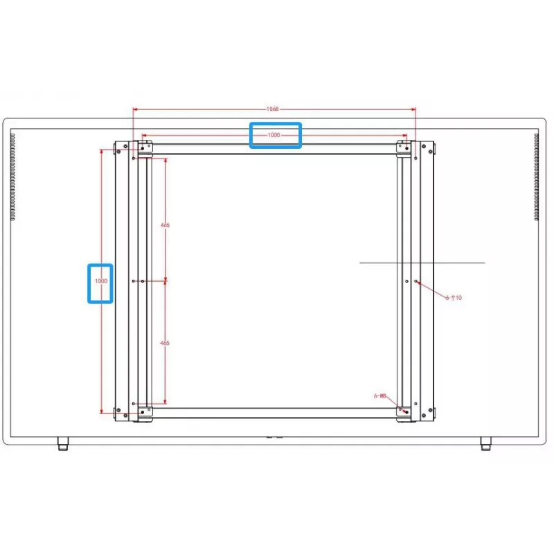 Ernitec 86 Zoll 24/7 4K UHD vandalensicherer Monitor, IP67, IK10, 3000 Nits, Hochformat