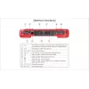 Ernitec 0070-24107-TESTER CCTV-Testmonitor, 17,8 cm (7 Zoll), Touchscreen, 4K, Handschlaufe, Grau/Rot
