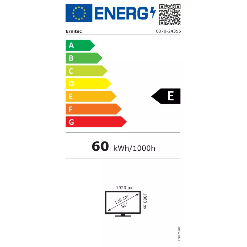 Ernitec 0070-24355 Digital-Signage-Display 139,7 cm (55 Zoll), Full HD, 24/7