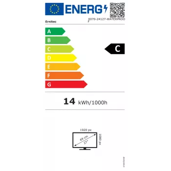 CCTV-Monitor Ernitec 0070-24127-WATERPROOF 24 Zoll LED 1920 x 1080