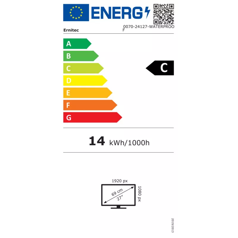 Ernitec 0070-24127-WATERPROOF 27-Zoll-Überwachungsmonitor