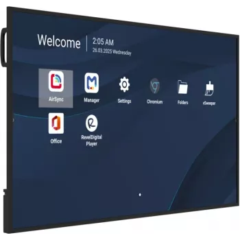 Professioneller 65-Zoll-4K-Commercial-Display VIEWSONIC CDE6531-1C, 3840×2160, 500 cd/m², Android 14, 24/7, VESA
