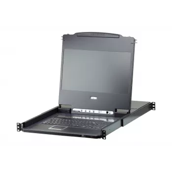 ATEN CL6708MW Rack-Konsole 43,9 cm (17,3 Zoll) 1920 x 1080 Pixel Metall, Kunststoff Schwarz 1U