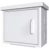 Lanview RCCTV002 Midi Radius mastmontierbarer CCTV-Schrank für 4 Kameras, 600 x 300 x 550 mm, Weiß
