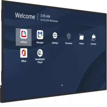 Professionelles kommerzielles Display VIEWSONIC 75 Zoll 4K (3840×2160), LCD, 500 cd/m², Android 14, 24/7, VESA