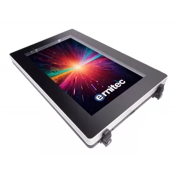Ernitec 65 Zoll 24/7 4K UHD Monitor, vandalismus- und wassergeschützt, 3000 Nits, Hochformat