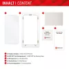 Displex Displayschutzglas (10H) für Samsung Galaxy A54 5G, Eco-Montagerahmen, kratzfest