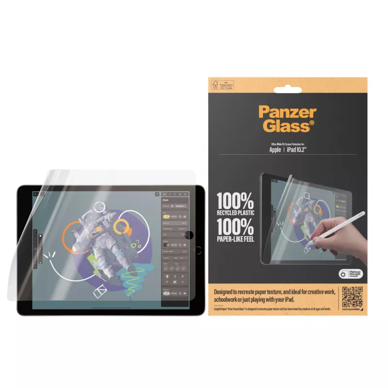 PanzerGlass GraphicPaper 2843 Displayschutz für iPad 10,2", Ultra-Wide Fit