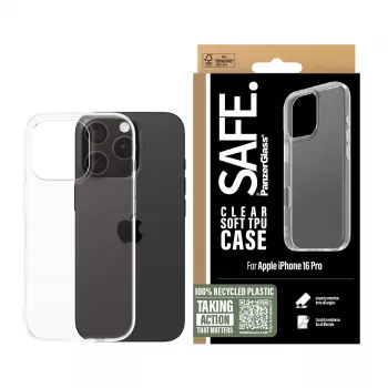 PanzerGlass SAFE. by ® TPU-Hülle Transparent iPhone 16 Pro