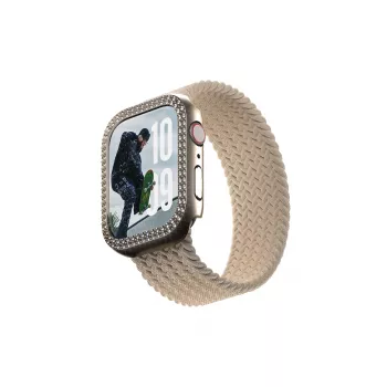 PanzerGlass SAFE. by ® Bling Bumper Gold Apple Watch Series 10 46mm Transparent