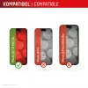 Displex Smart Glass (9H) für Apple iPhone 15/15 Pro/16, Montageaufkleber, unzerbrechlich