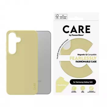 PanzerGlass CARE™ by ® Case Chardonnay mit Qi-Kompatibilität für Samsung Galaxy S25