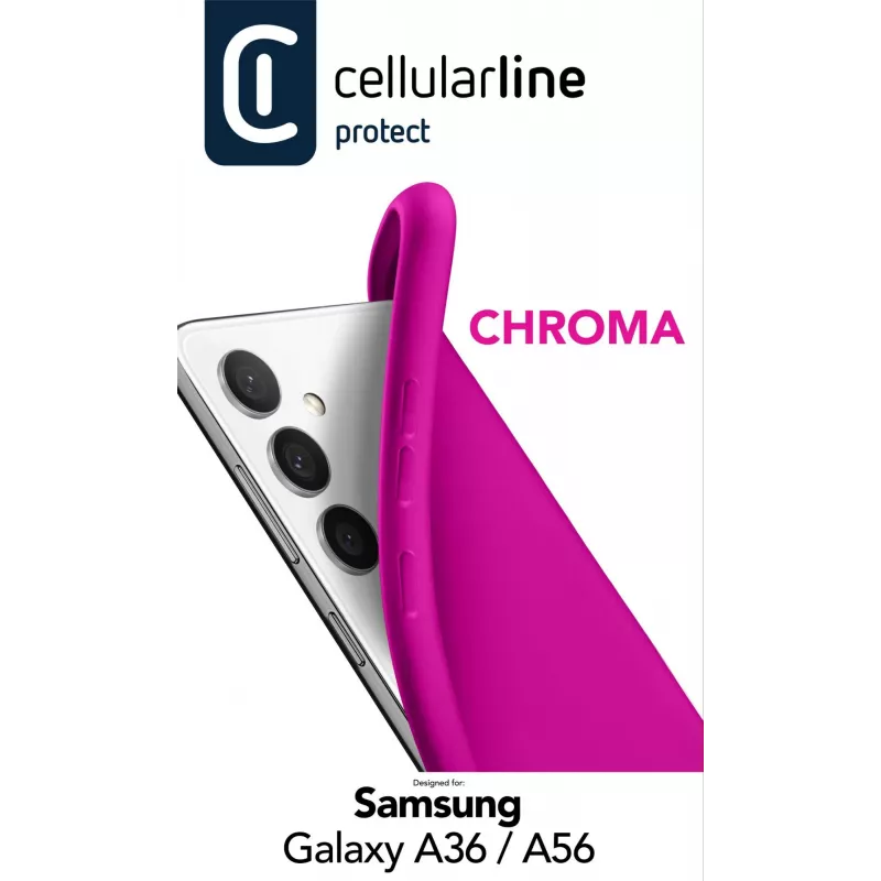 Cellularline Chroma – Galaxy A36/A56 farbenfrohe weiche Gummihülle