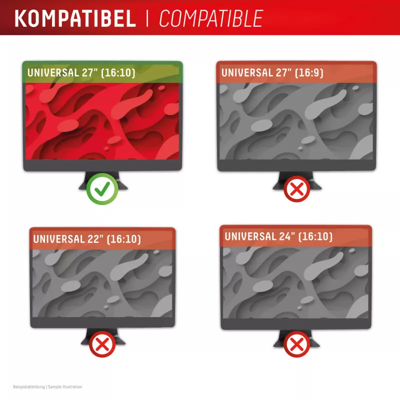 Displex PRIVACY SAFE abnehmbarer 2-Wege-Sichtschutzfilter für Desktop-Monitor 27'' (16:10)