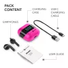 Music Sound SPARK Auricolare TWS con Display LED, True Wireless Stereo (TWS), Anrufe/Musik, 66 g, Headset, Pink
