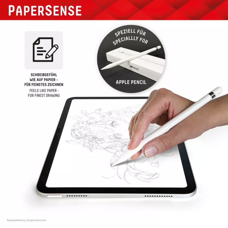 Displex TABLET PAPERSENSE für iPad Pro 13'' (2024)/Air 13'' (2025/2024), abnehmbare Schreib- oder Zeichenfolie mit Paper-Feeling