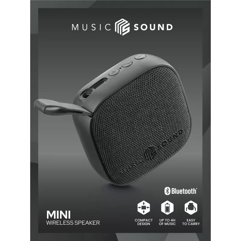 Music Sound Kabelloser Lautsprecher Mini kompakt und farbenfroh 3-Watt Bluetooth-Lautsprecher