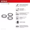 Displex Premium Kamera-Linsen-Glas, iPhone 16 Pro/16 Pro Max, 10H, Einzelringe, DLC, transparent, Schnellmontage