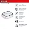 Displex 02136 Full-Body-Schutzhülle für Apple Watch SE (2/3) (40 mm), transparent