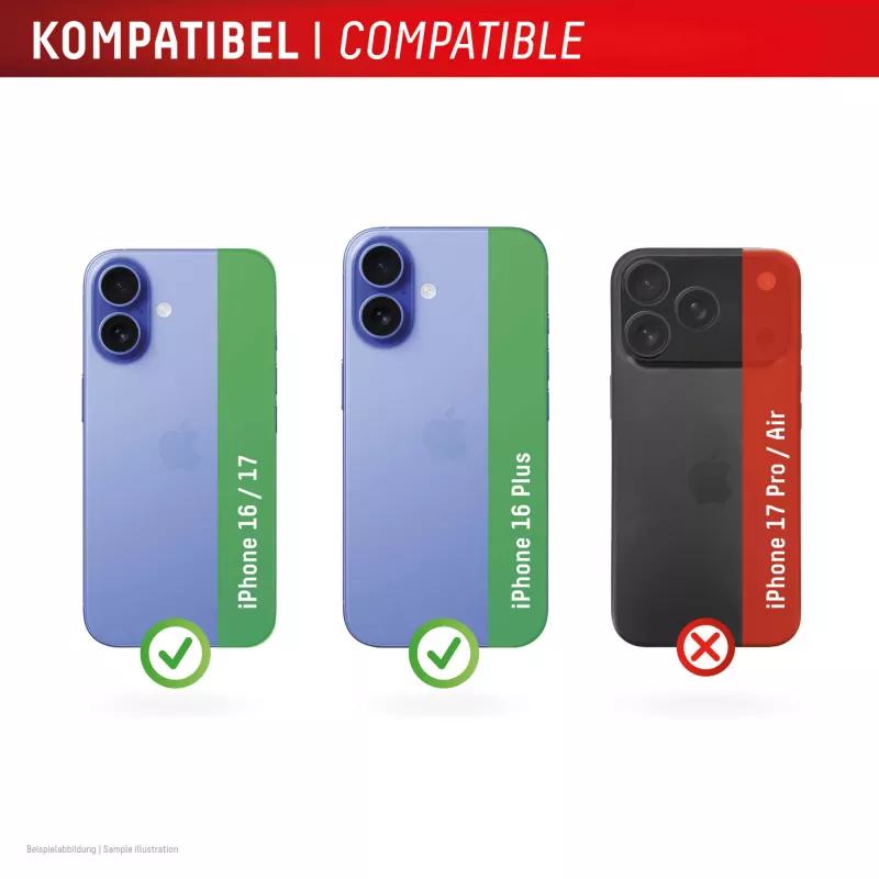 Displex Full Cover Kameralinsen-Glas iPhone 16/16 Plus/17, 10H, vollständiger Kameraschutz, Schnellmontage, 2er-Pack