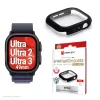 E.V.I Displex Full Body Displayschutz für Apple Watch Ultra (2/3) 49 mm, Schwarz