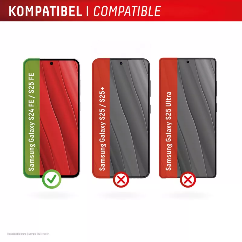Displex Sichtschutz-Displayschutzfolie (10H) für Samsung Galaxy S25 FE/S24 FE, Eco-Montagerahmen, Sichtschutzfilter