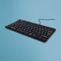 R-Go Tools Ergonomische Tastatur R-Go Compact Break, kompakte Tastatur mit Pausen-Software, AZERTY (FR), kabelgebunden, schwarz