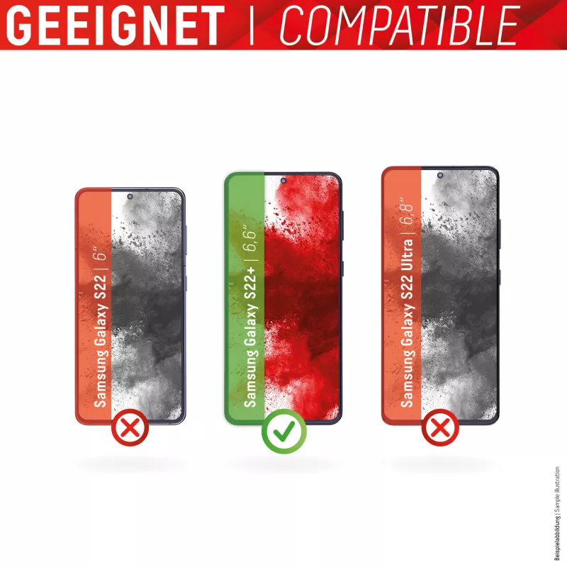 Displex Full Cover Screen Protector Samsung Galaxy S22+ Tempered Glass