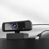 j5create JVCU100 USB™ HD-Webcam mit 360°-Rotation, 1080p Videoaufnahmeauflösung, Schwarz