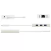 j5create JCH471 USB-C™ Gigabit Ethernet & Hub Multi Adapter, Metallic Champagne