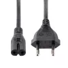 StarTech.com 2 m Laptop-Netzkabel, EU-Stecker auf C7, 2,5 A 250 V