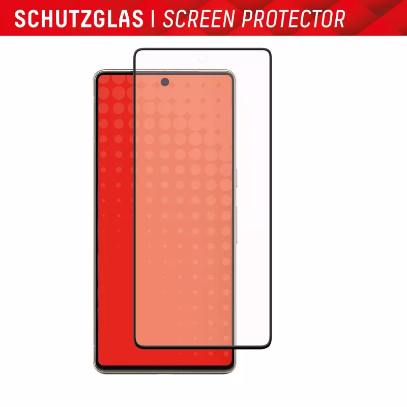 Displex Full Cover Displayschutzfolie (10H) für Google Pixel 7 Pro, Eco-Montagerahmen, Vollflächig