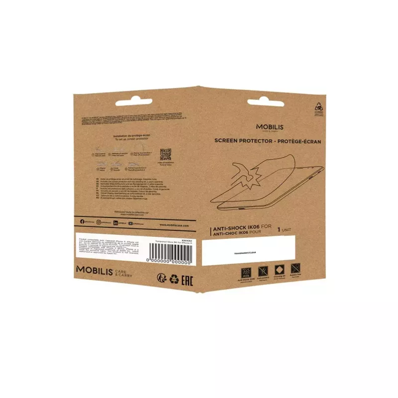 Klare Displayschutzfolie Mobilis 036174 für Zebra ET51/56, Härtegrad 5H