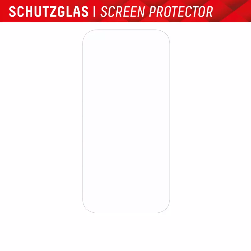 Displex Displayschutzfolie + Hülle für Apple iPhone 15 Plus, Eco-Montagerahmen, kratzfest