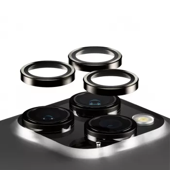 PanzerGlass® Hoops® Metal Camera Lens Protector Schwarz iPhone 15 Pro | 15 Pro Max