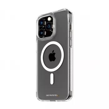 PanzerGlass ® HardCase Transparent mit White MagSafe & D3O® iPhone 15 Pro Max