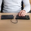 R-Go Tools Ergonomische Tastatur R-Go Split Break mit Break-Software, ergonomische geteilte Tastatur, QWERTZ (DE), Bluetooth, schwarz