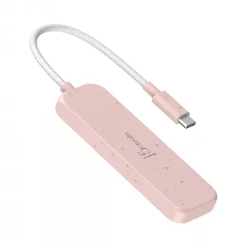 USB-C Hub j5create JCH342ER-N 4-Port Type-C Type-A Gen 2 10000 Mbit/s Rose