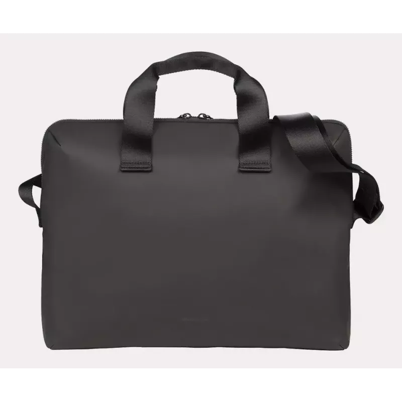 Tucano Gommo BGOM15-BK Laptoptasche für 15,6-Zoll-Laptops und MacBook Pro 16 Zoll (40,6 cm), wasserfestes recyceltes Material, Schultergurt, Schwarz