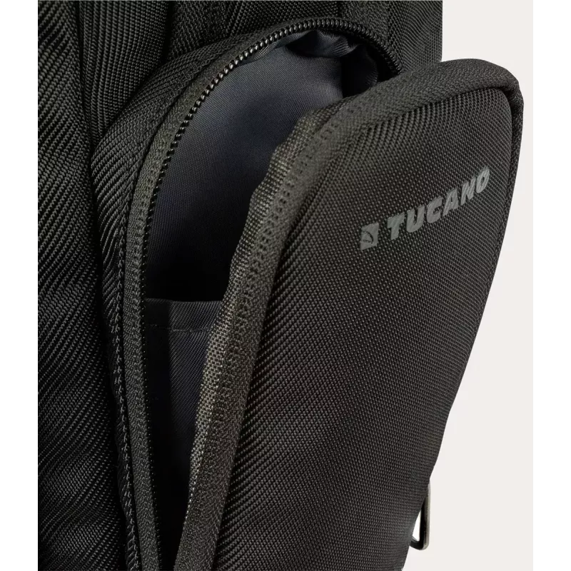 Tucano Sole Gravity BKSOL17-AGS-BK Notebook-Rucksack mit AGS, bis zu 17 Zoll / MacBook Pro 16, Schwarz
