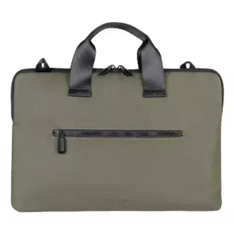Tucano Gommo Slim BSGOM1516-VM Laptoptasche für 15,6-Zoll-Laptops (39,6 cm) und MacBook Pro 16 Zoll, Olivgrün